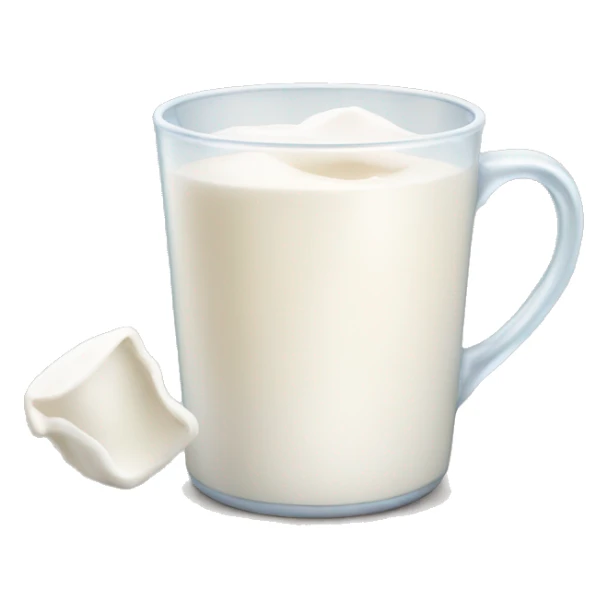 A cup of milk sticker