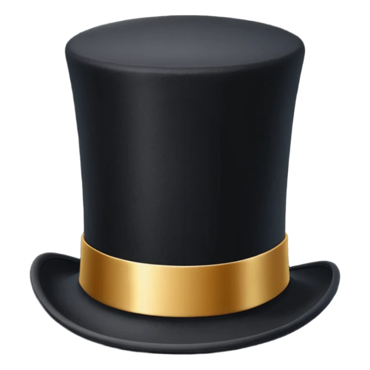 Top Hat: A formal hat often associated with performers, magicians, or formal events.
 sticker
