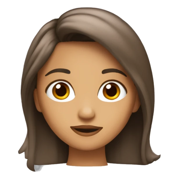 Una chica con el pelo marrón en el cine sticker