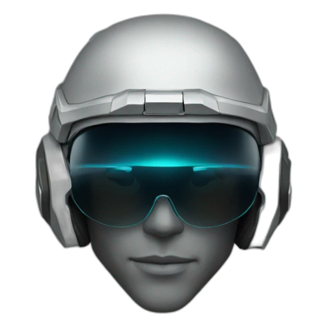 Halo helmet wearing black glasses sticker