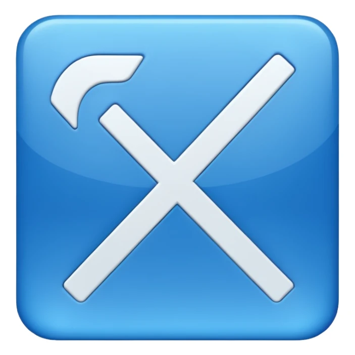 I want a blue square flipped 45 degrees and a white checkmark in it sticker