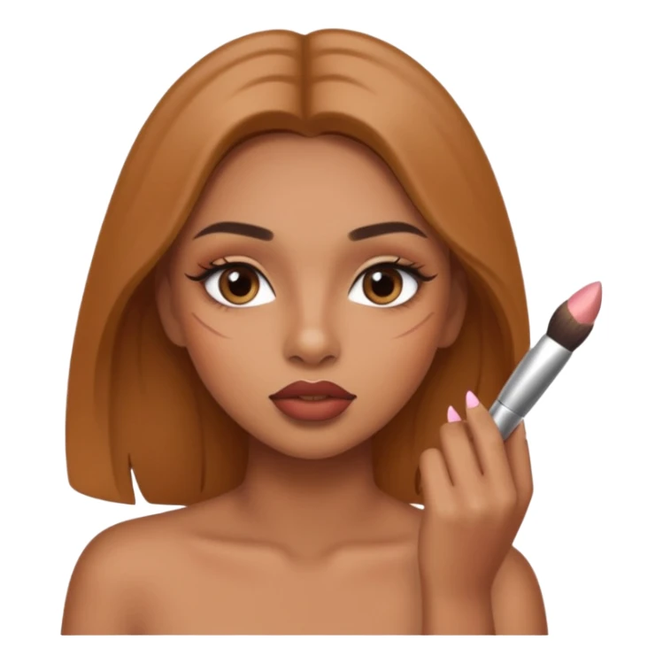 Quiero q la chica se ponga a maquillarde sticker