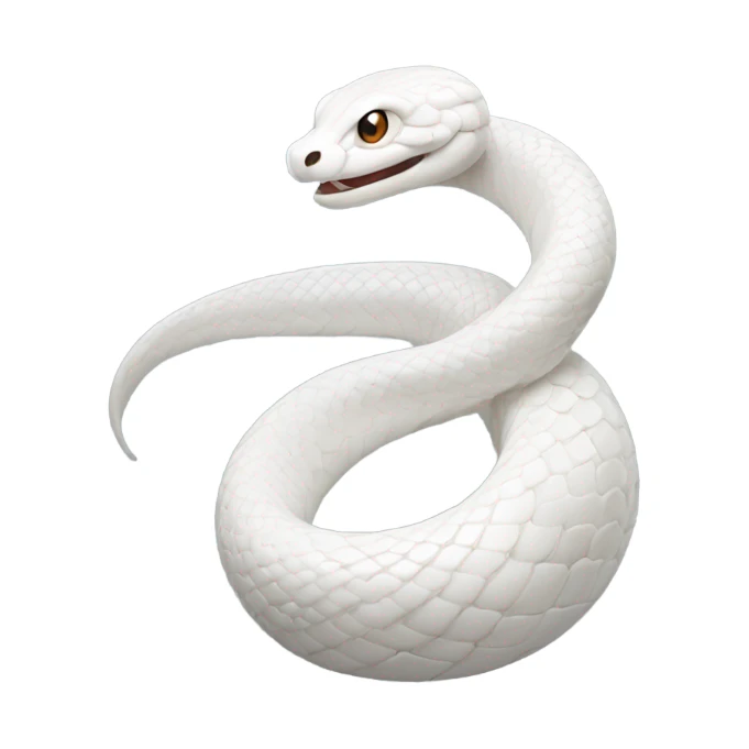White snake in Chinese style sticker