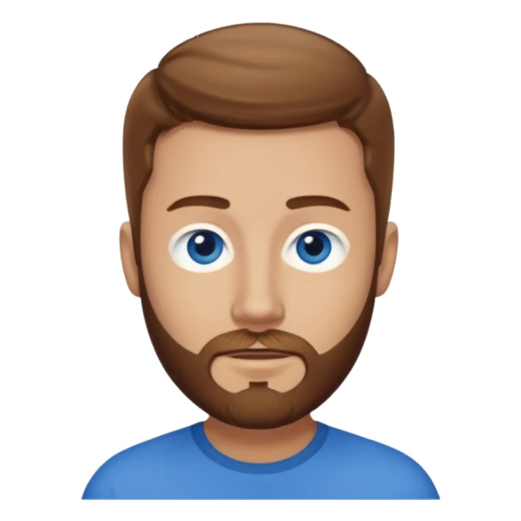 Ben Phillips, YouTuber (b.1992) with light brown hair and short beard sticker