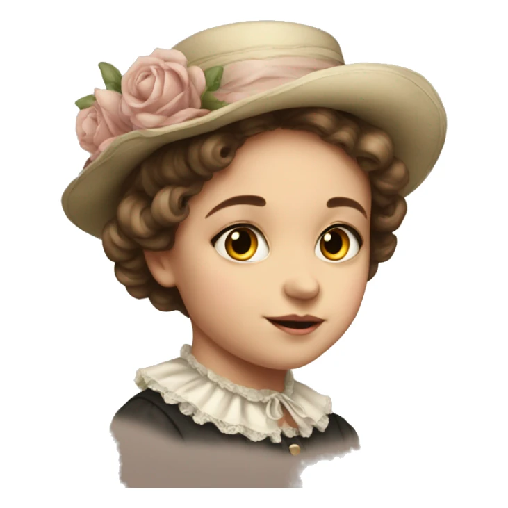 Victorian girl: age 1 sticker