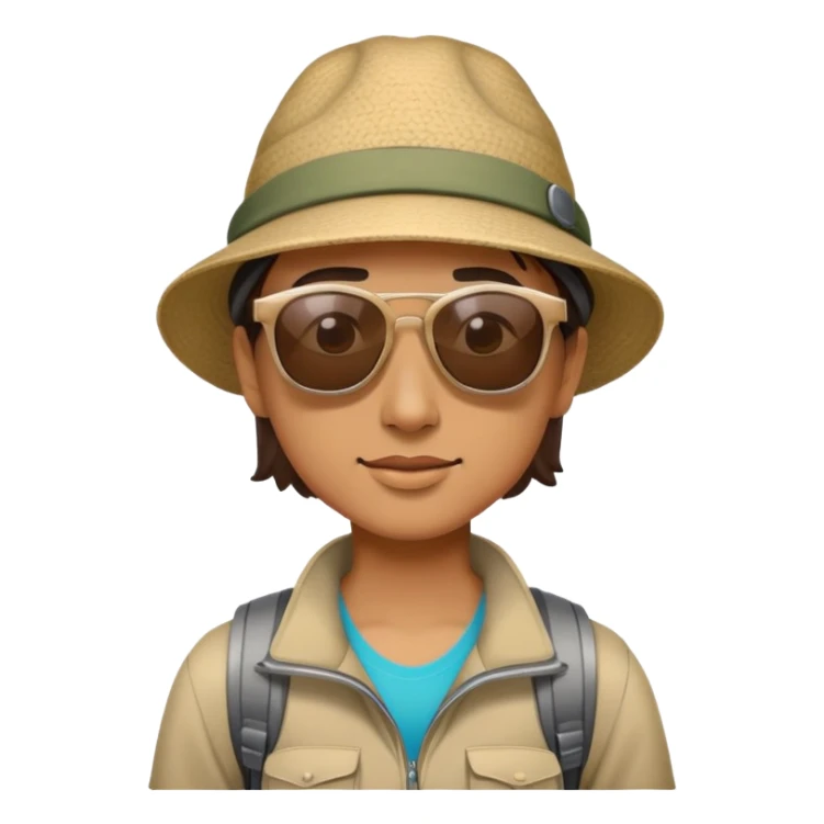 A hiking sun sticker