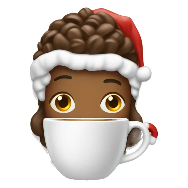 Christmas vibes coffe books sticker