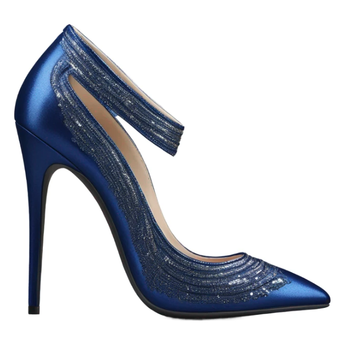 navi blue feet in stiletto heels sticker