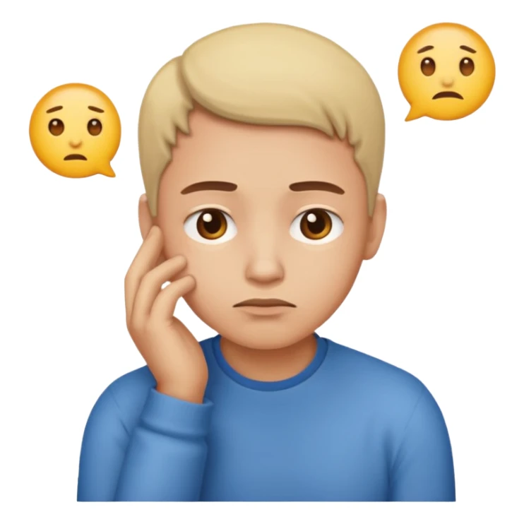 Create a realistic emoji of a person making some decisions  sticker