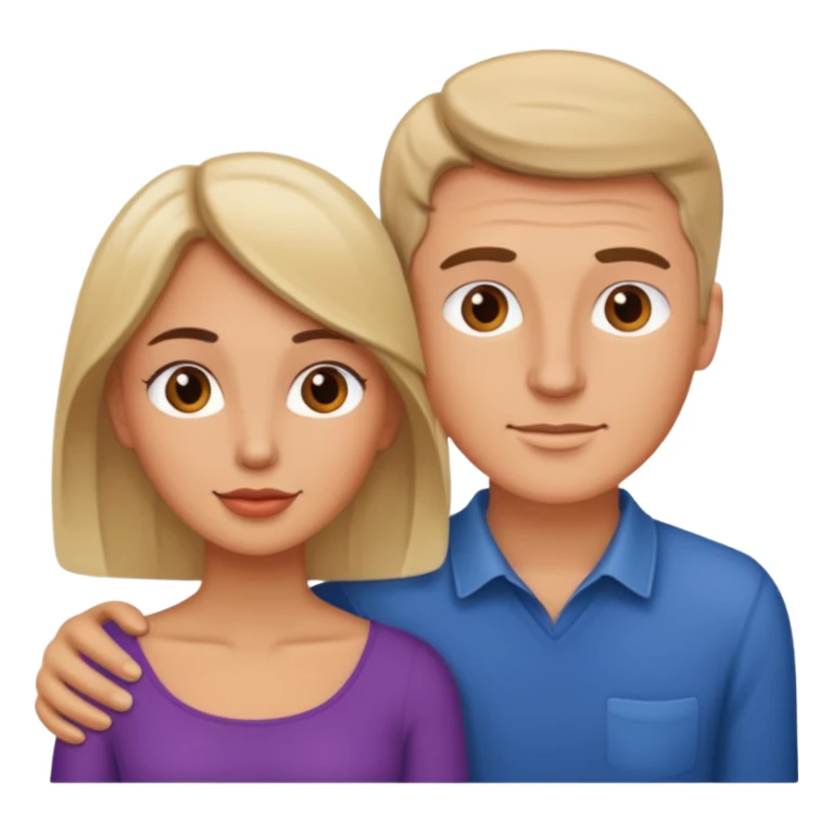 Pareja romántica el hombre blanco y la mujer morena sticker