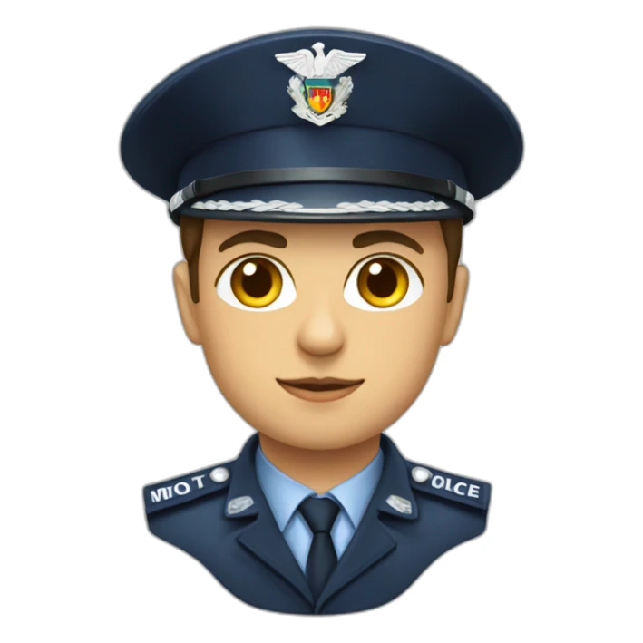 Moldova police oficer sticker