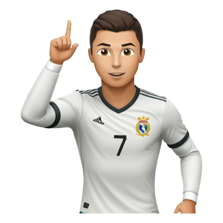 Cristiano Ronaldo soccer player celebrating a goal sticker
