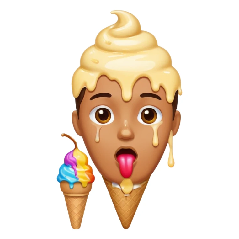 Me eating icecream sticker