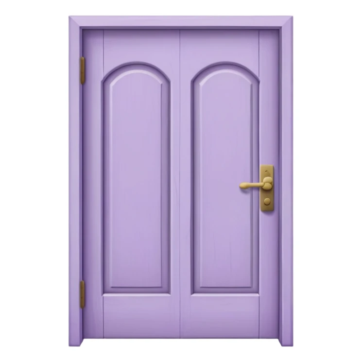 lilac plain wooden door sticker
