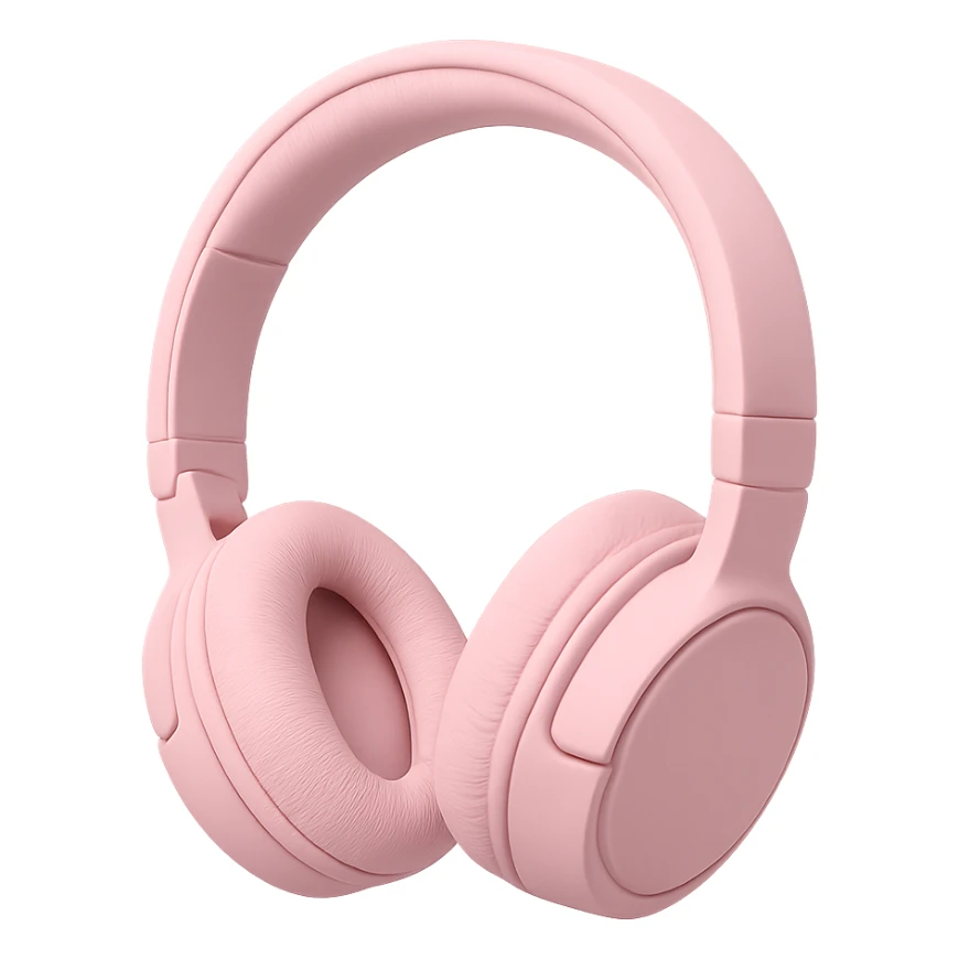 pink headphones sticker