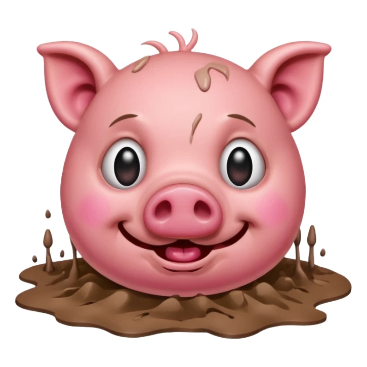 avec des larmes avec le cochon qui est mort de rire  sticker