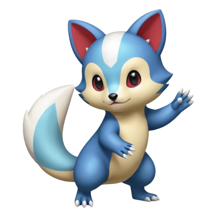 Sneasel-Oshawott-Furret-fusion sticker