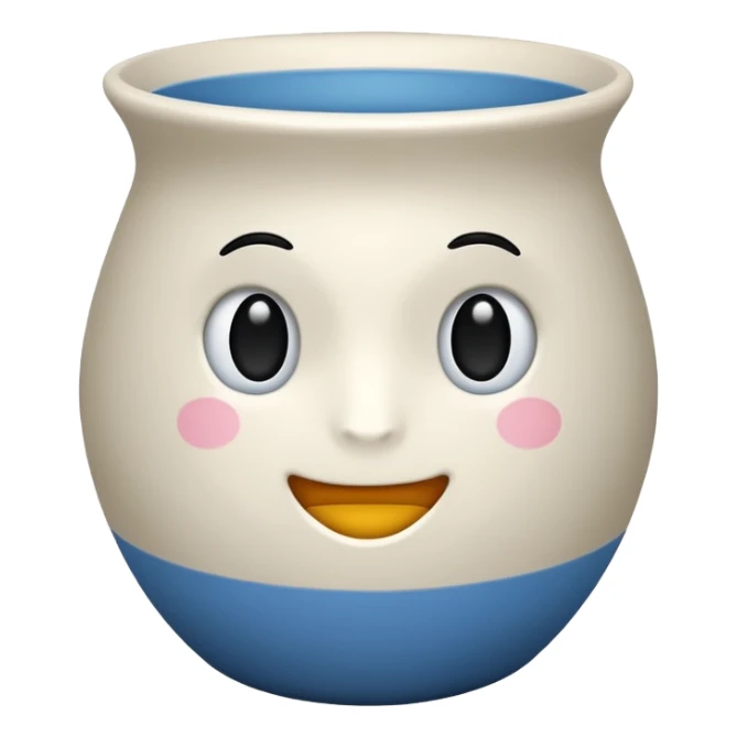 vaso branco sem flores sticker