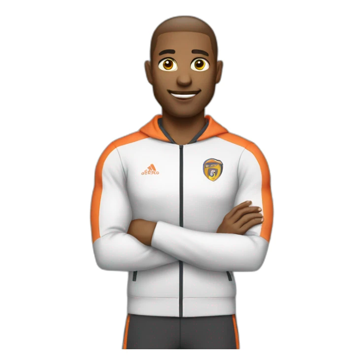 A male football director wearing tracksuit  sticker