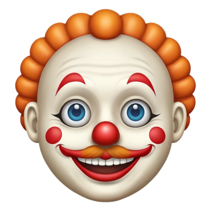 clown emoji + moonface emoji sticker