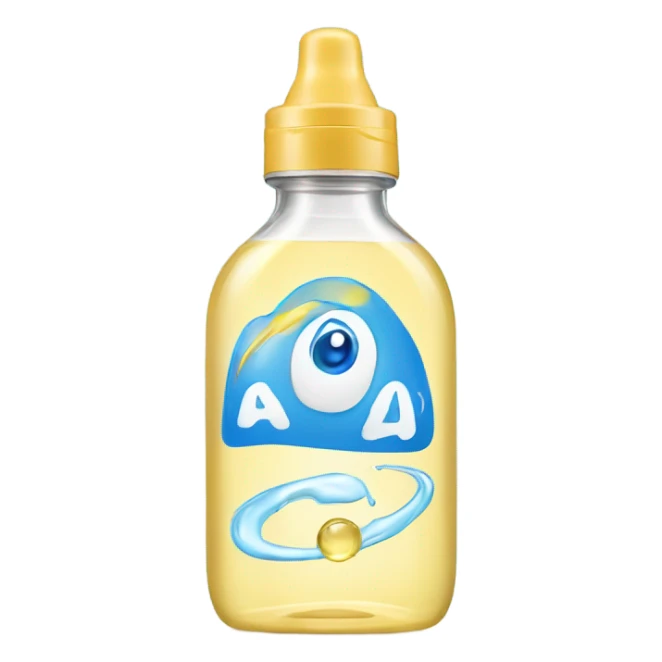 Bottle of baby oil  sticker