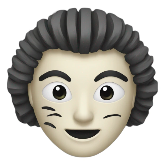 Japanese mask sticker