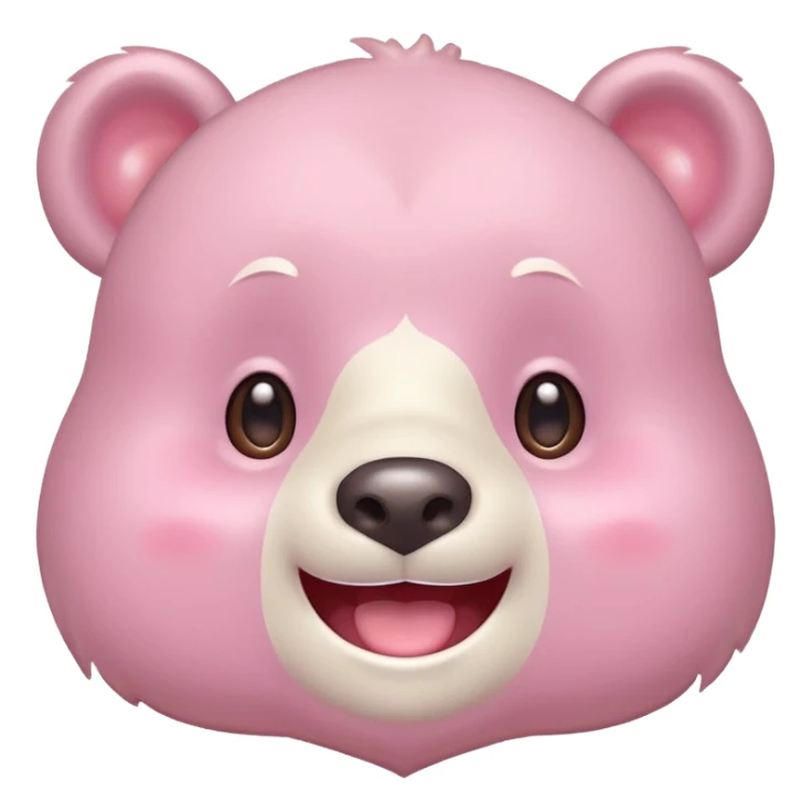 Beary  sparkling eyes, wide smile, rosy cheeks, joyful expression, pastel colors, soft lighting, kawaii anime style sticker