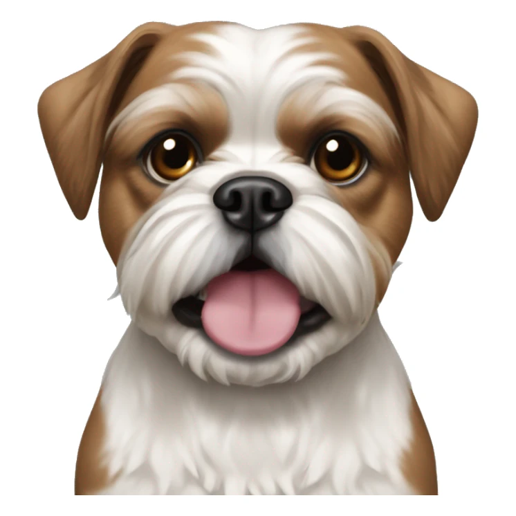 Shih tzu with staffordshire bull terrier  sticker