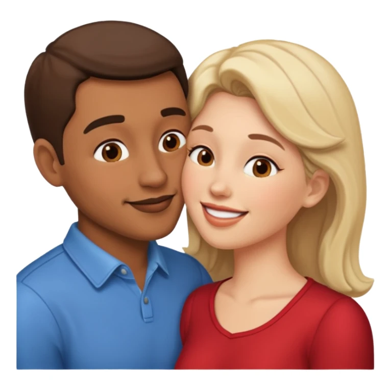 Husband and wife kissing sticker