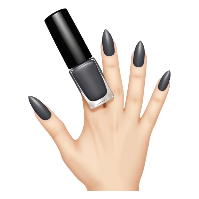Christian Louboutin dark grey nail polish  sticker
