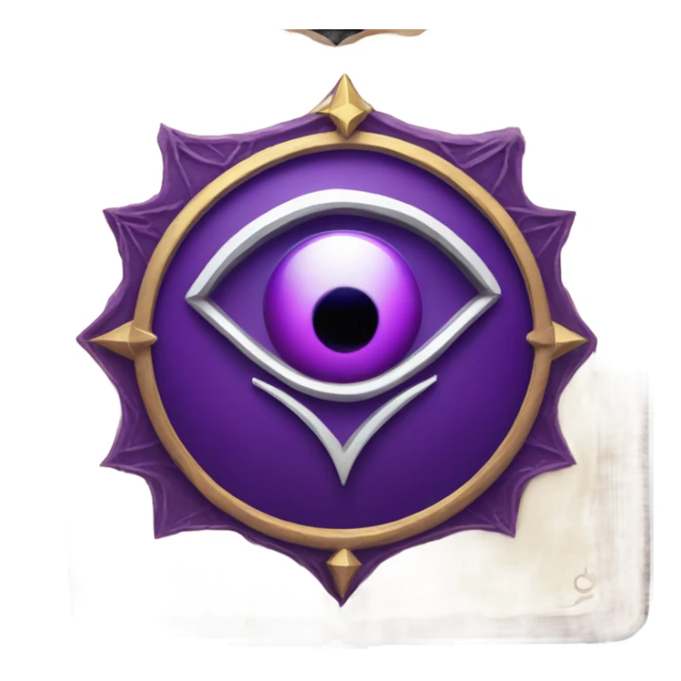 spell book that's purple with evil eye in the middle sticker