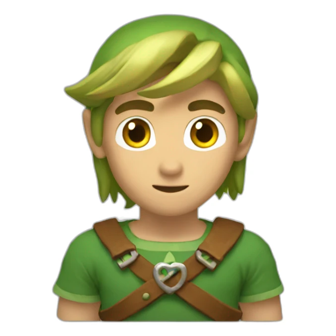 Link qui fait un cœur sticker