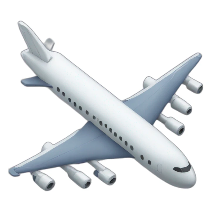 an airplane with a crown on its nose sticker