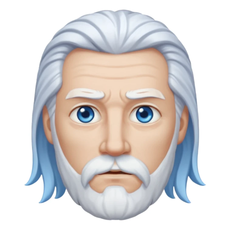 Odin with blue eyes, white hair sticker