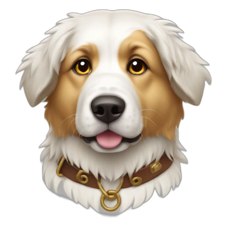 Pyrenees mountain dog White pirate costum sticker