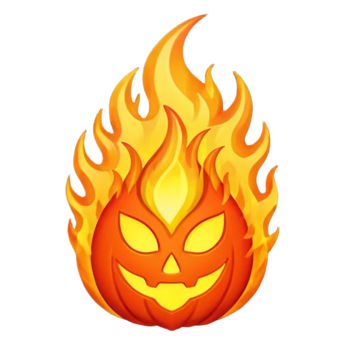 ancient symbol of fire wrath sticker