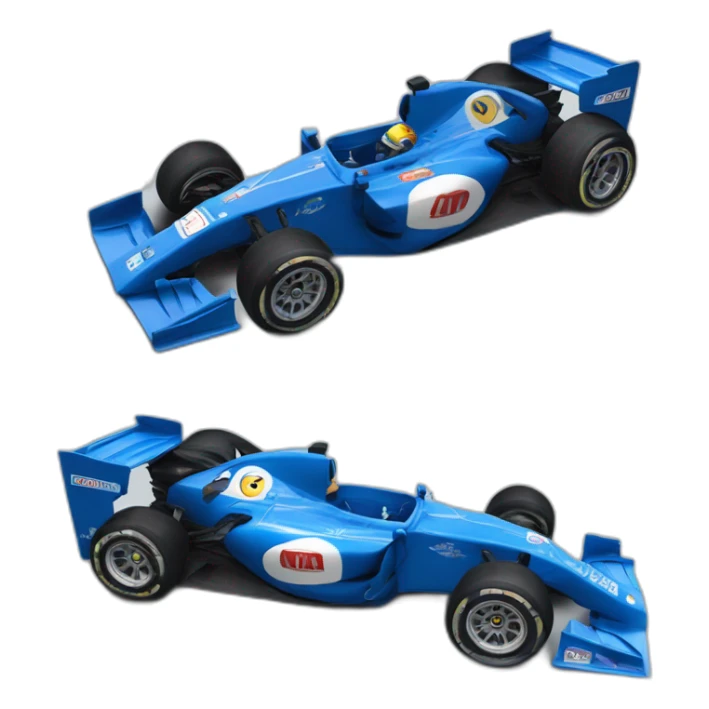 Alpine f1 car punk and bleu  sticker