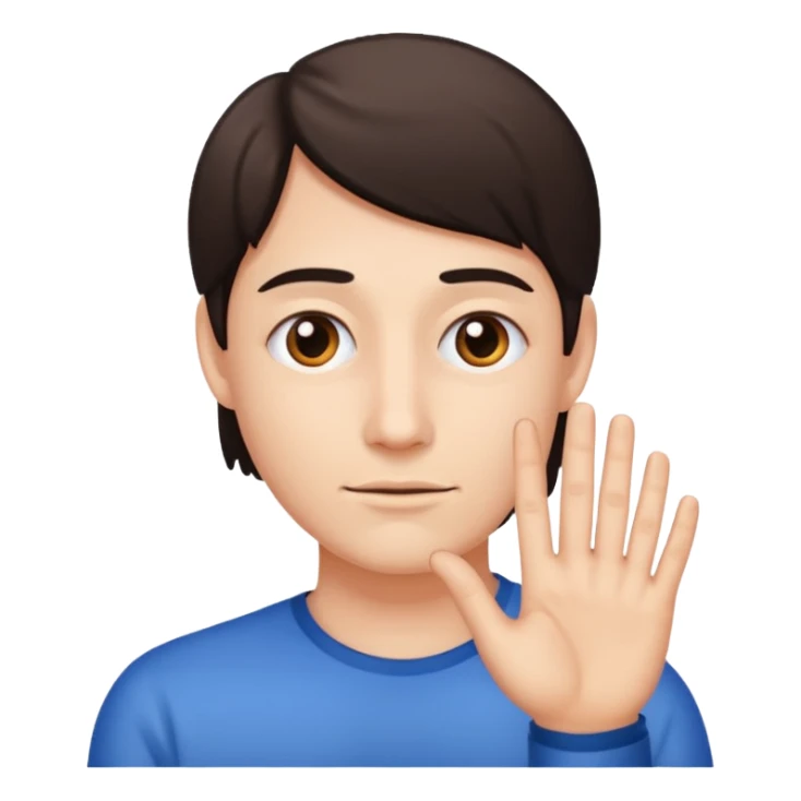 main signe hard rock mais avec juste le doigt annulaire plié sticker