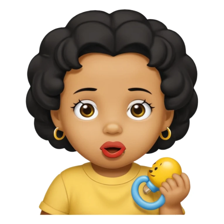 dark yellow baby, maggie simpson. sticker