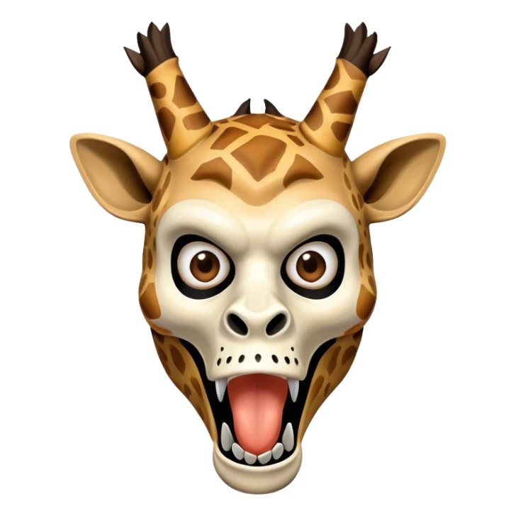 The killer from scream in the scream mask which giraffe ears sticker