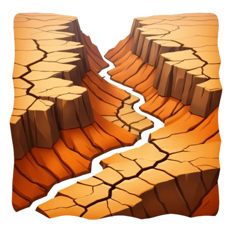 Canyon with no water in it  sticker