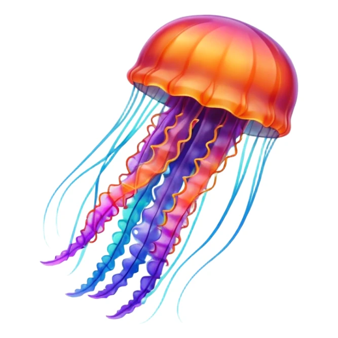 jellyfish with unique design and color but i want a simple one sticker