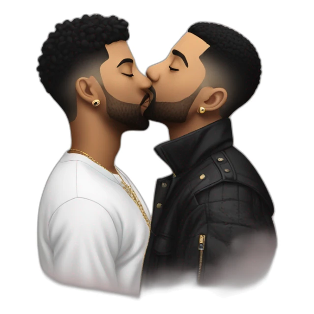 drake kissing 21 savage sticker