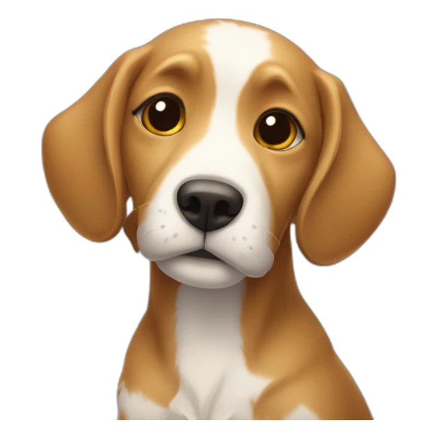 Coeur avec un chien qui fais un câlin  sticker