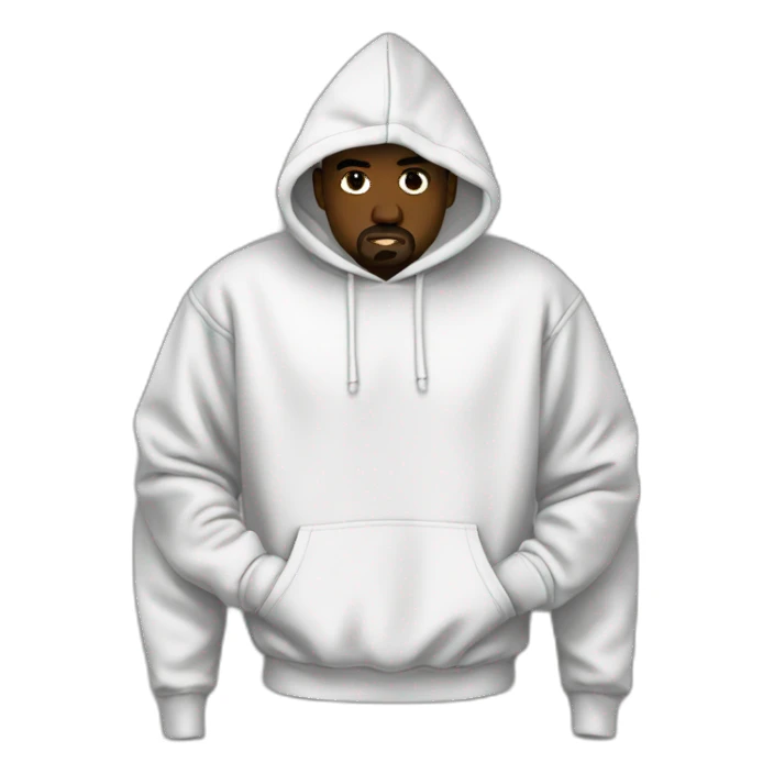 Kanye West torso takashi hoodie sticker