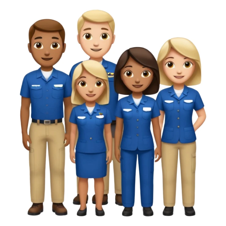 team of a company sticker