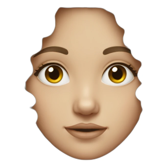 dark curly hair white girl sticker