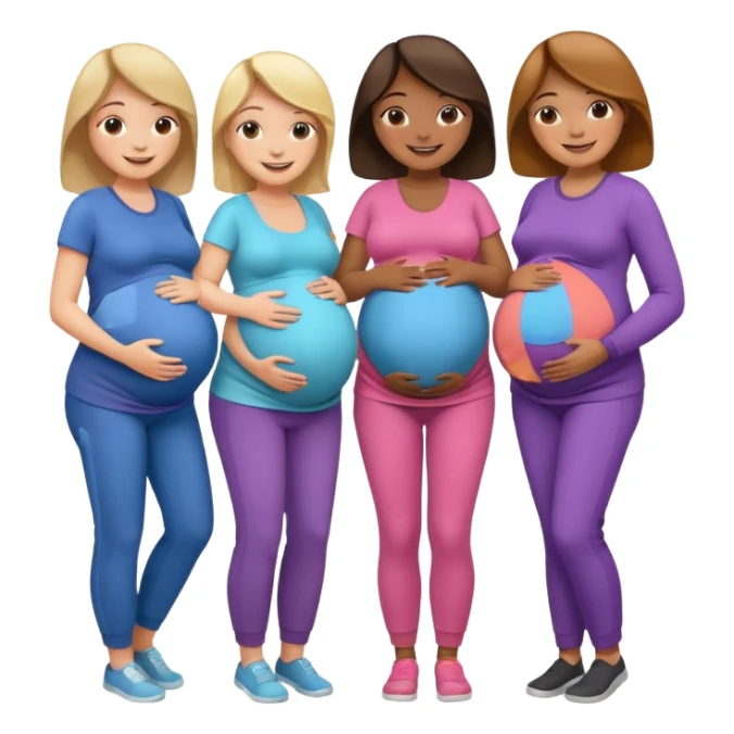a group of Pregnant women  sticker