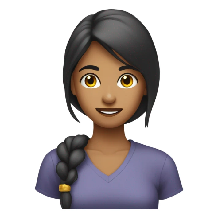 Una chica mordiendo su dedo coquetamente  sticker