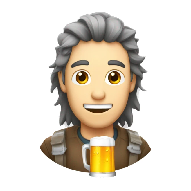 Inoxtag qui boit de la bière sticker